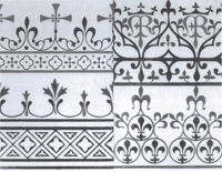 Description: Designs for ornamental borders