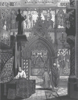 Description: Frontispiece, illustrating Pugin's integrated modern Gothic style