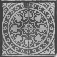 Description: Panel of Encaustic tiles